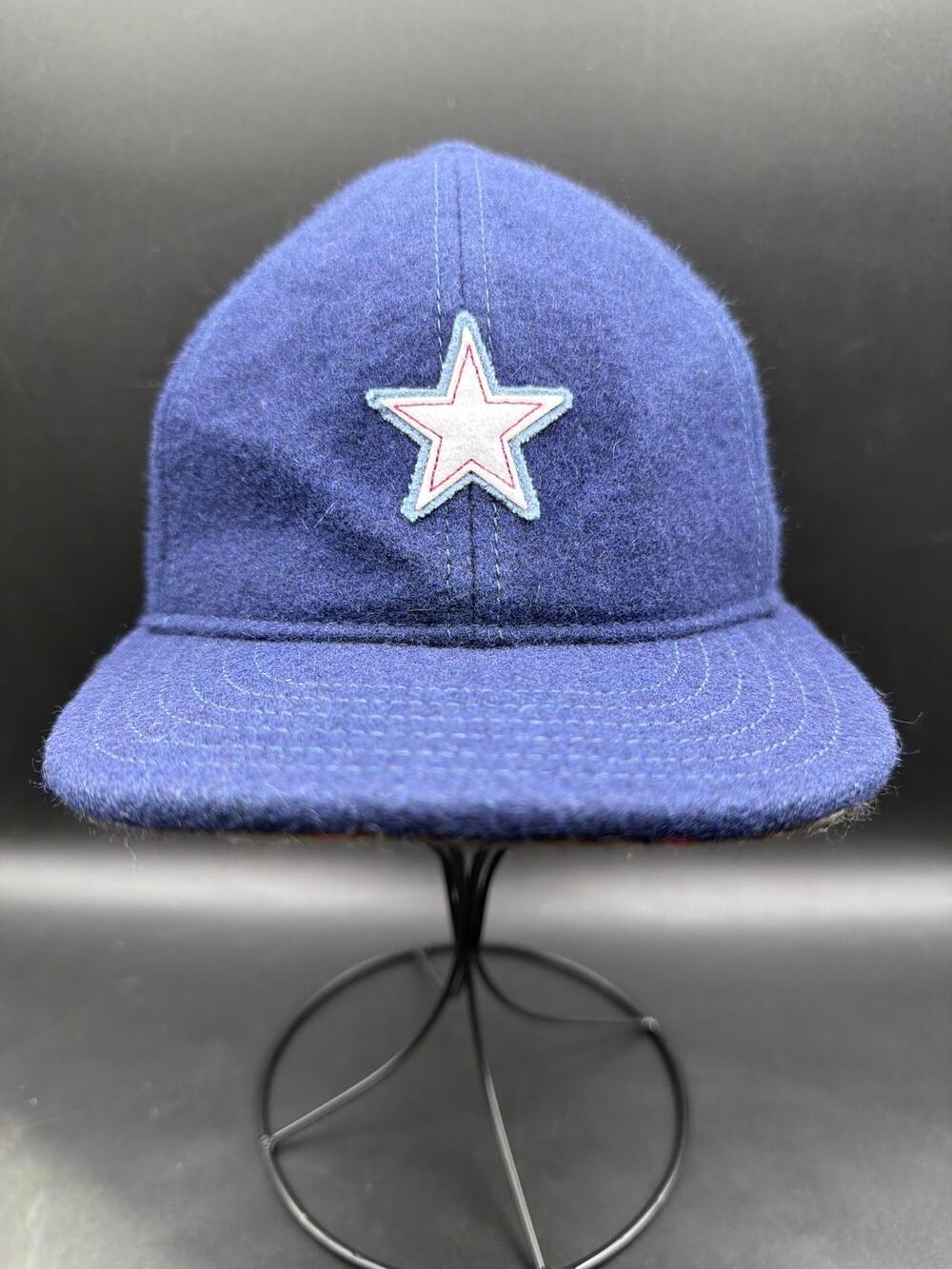 Goorin Bros Premium Sand Cassel Kids 100% Wool Blue Star Baseball Cap Youth S/M